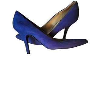 NINE WEST-GARISSE BLUE PUMP HEEL PUMP SHOE